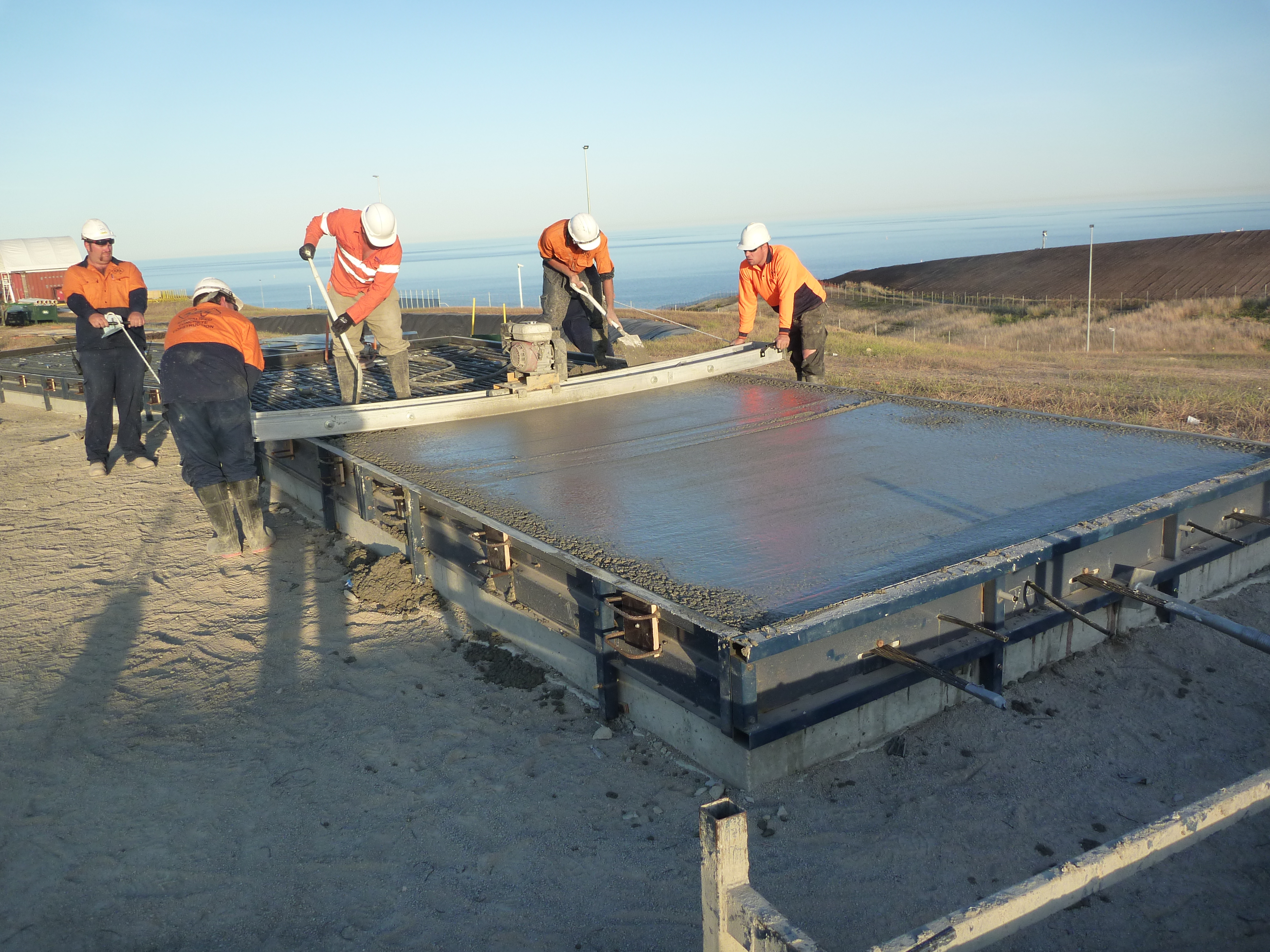 precast reservoir concrete construction steel aluminium fabrication safety remedial civil concrete reservoir advanced concrete engineering post tension tank prestress slab