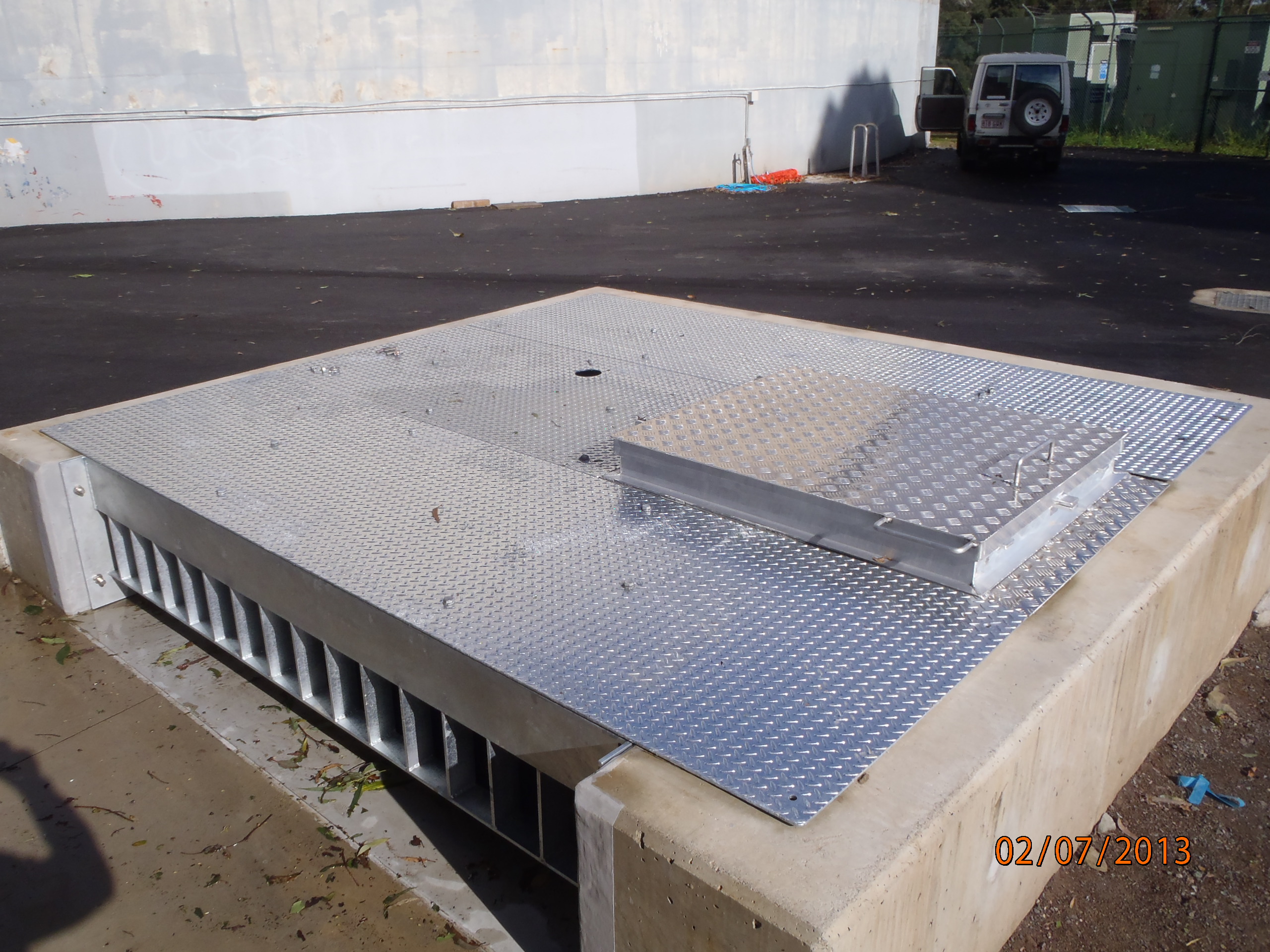 Harbour Hill Reservoir Pit steel aluminium fabrication safety remedial civil concrete reservoir advanced concrete engineering post tension tank prestress slab