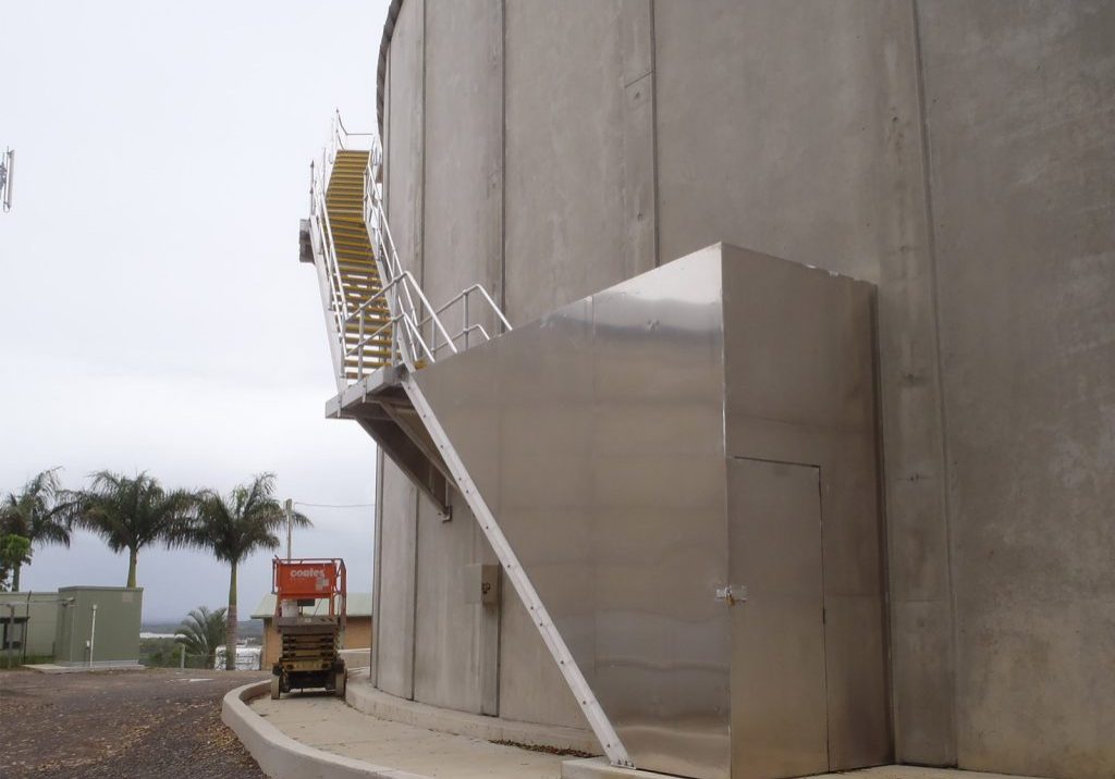 steel aluminium fabrication safety remedial civil concrete reservoir advanced concrete engineering post tension tank prestress slab desal desalination
