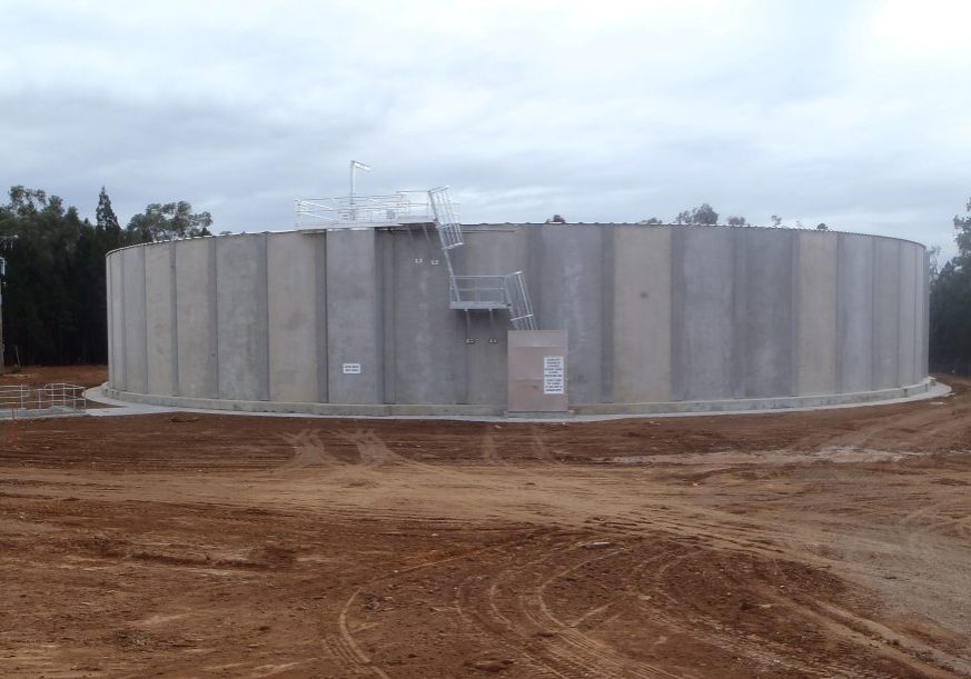steel aluminium fabrication safety remedial civil concrete reservoir advanced concrete engineering post tension tank prestress slab
